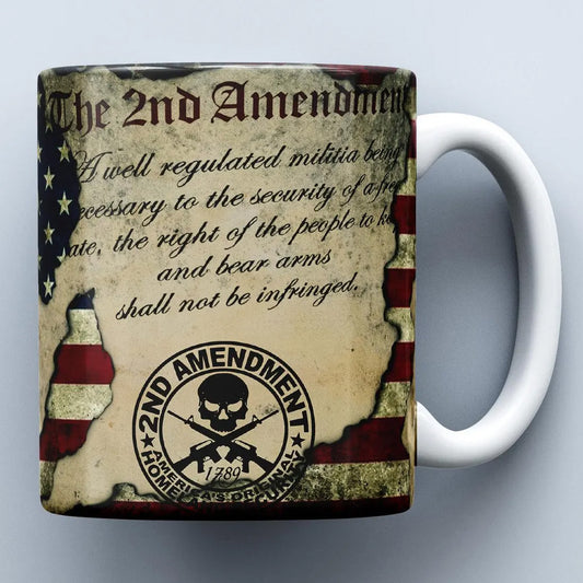 2nd Amendment Flag Coffee Cup - 15oz Mug