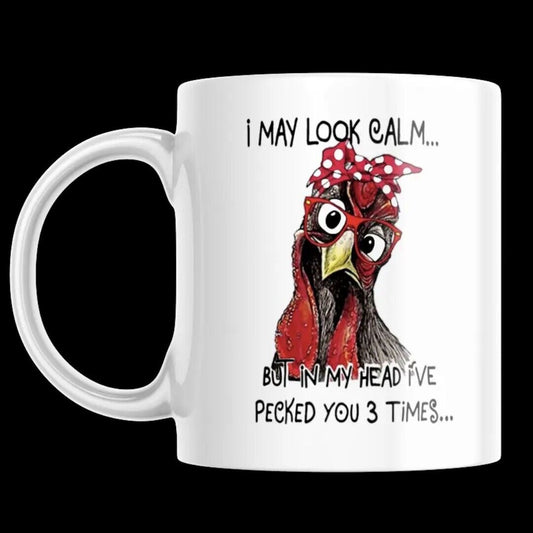 I May Look Calm - Funny Coffee Cup - 15oz Mug