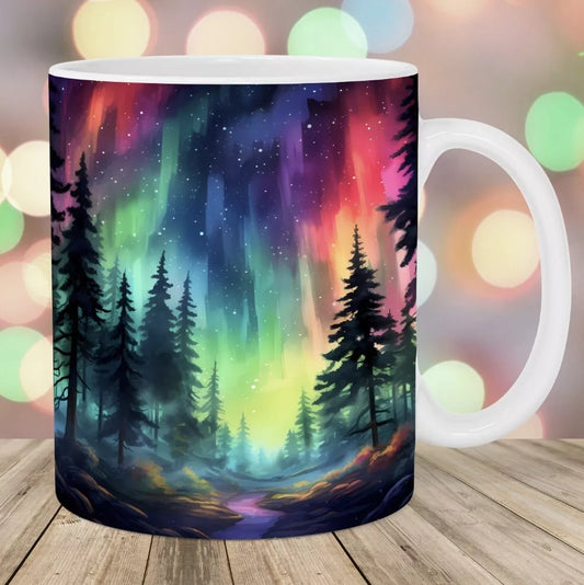 Northern Lights - Aesthetic Coffee Mug - 15oz Cup