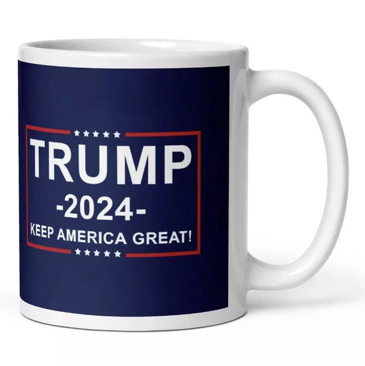 Trump Campaign 2024 - Patriotic Coffee Mug - 15oz Cup
