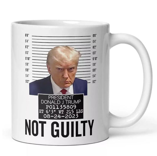 Trump Not Guilty - Patriotic Coffee Mug - 15oz Cup