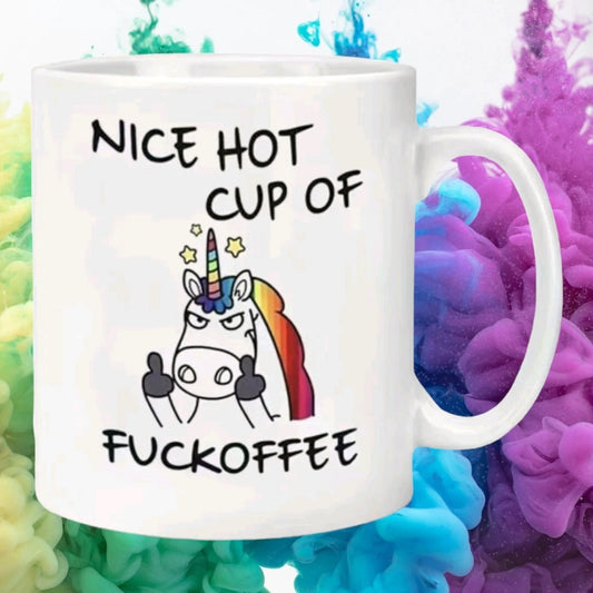 Nice Hot Cup of Fuckoffee - Funny Coffee Cup - 15oz Mug
