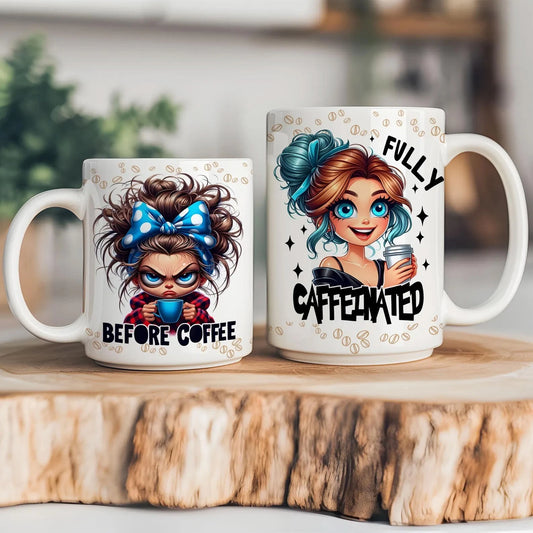 Fully Caffeinated - Funny Coffee Cup - 15oz Mug